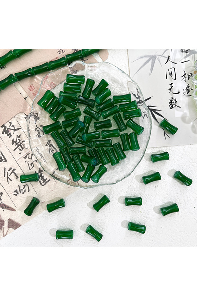 choice2 20pcs 1 20pcs Bamboo Shaped Spacer Beads 6x12mm Barrel Beads for DIY ...