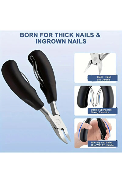 Choice 1pcs 1-5pcs Stainless Steel Toenail Clippers Set with Ergonomic Handle...