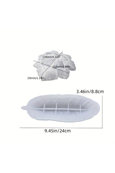 Choice 2pcs 2pcs Resin Casting Molds Featuring Feather And Leaf Designs for D...