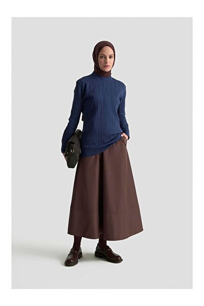 LC Waikiki Nevavm Farkıyla Hair Knitted Sweater 25Kd7005 Indigo