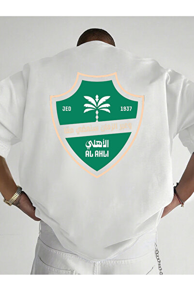 SAUDI Men and Women's 100% Cotton T-Shirt - Oversized Crew Neck Short Sleeve ...