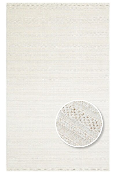 halinet Halı.Net White Modern Washable Non-Slip Living Room Carpet Eco-Joy-01...