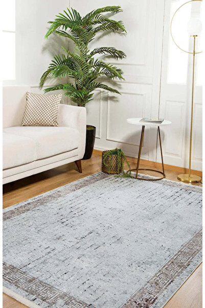 halinet Halı.Net Cream Modern Washable Non-Slip Living Room Carpet Haln-Hln1210