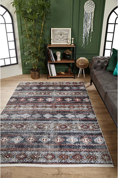 halinet Halı.Net Mink Modern Washable Non-Slip Living Room Carpet Haln-Hln1619