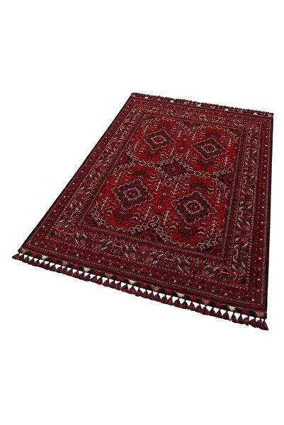 halinet Halı.Net Red Modern Washable Non-Slip Living Room Carpet Eco-Buhari-5...