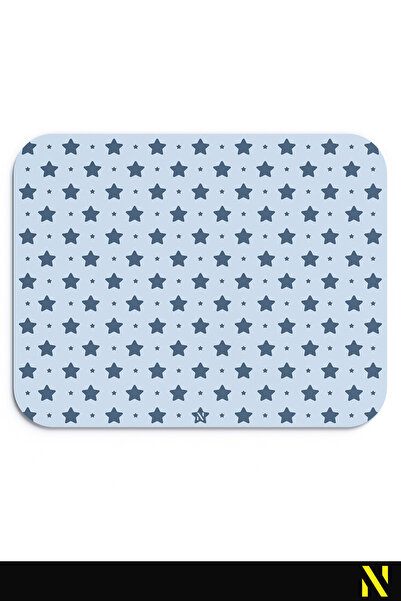 nilizma Blue Star Patterned Ergonomic Mouse Pad Non-Slip Base Home and Office...