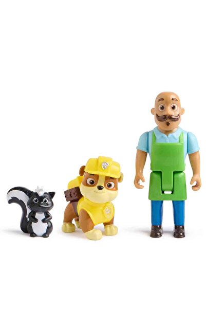PAW PATROL 3’lü Figür Seti Rubble Ve Mr. Porter