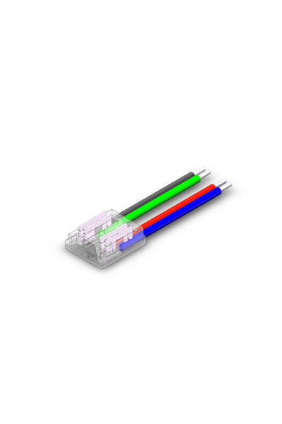 DELIGHT Conector alimentare pentru bandă LED COB RGB IP20 12V/24V PCB 10MM PI...