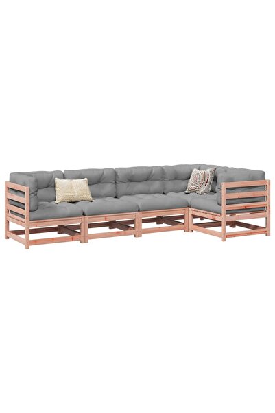 vidaxl Set canapele gradina, 5 piese, lemn masiv brad douglas