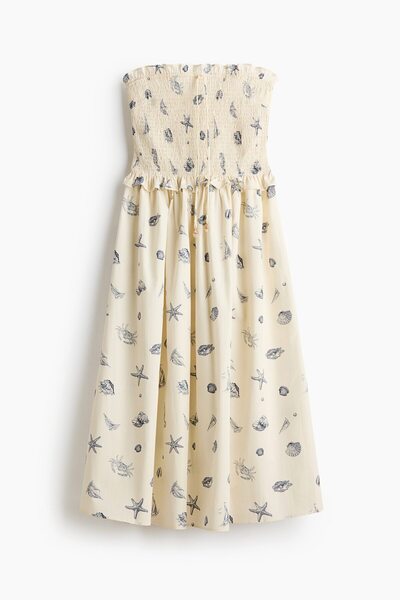 H&M Korsajı Büzgülü Bandeau Elbise