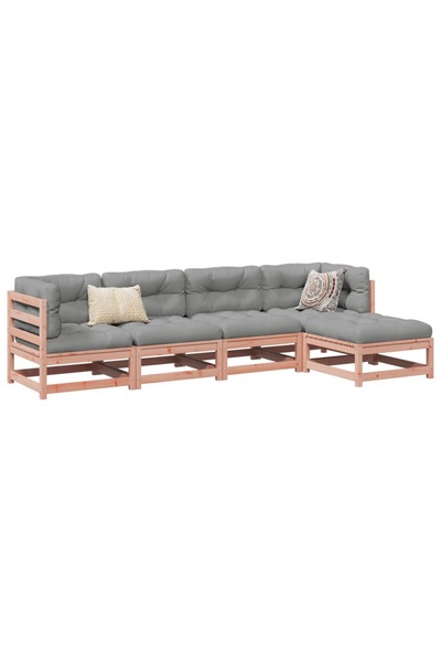 vidaxl Set canapele gradina, 5 piese, lemn masiv brad douglas