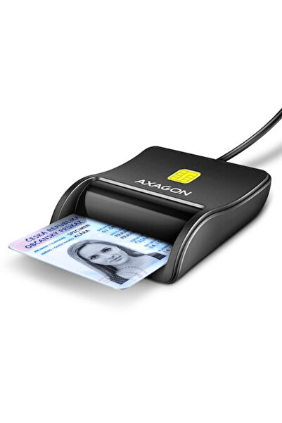 Axagon CRE-SM3N, USB-A, Cititor de carduri Smart Card FlatReader
