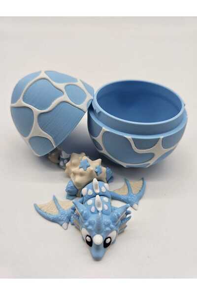 OEM Articulated Water Dragon Toy - Flexible Figurine with Decorative Egg