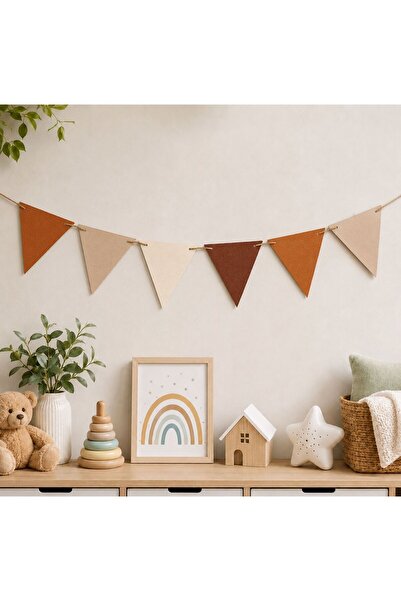Partiden Retro Flama Dekoratif Banner