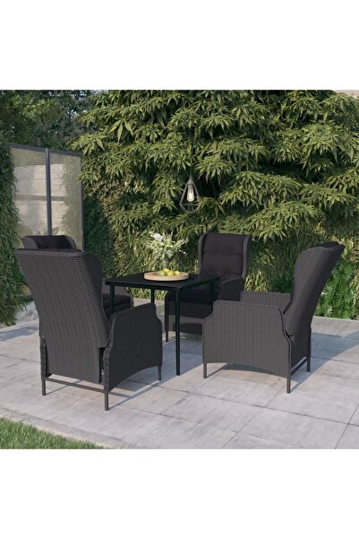 vidaxl 5-piece garden furniture set, dark grey