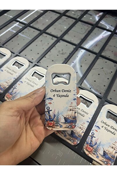 LecaTTe Deniz Konseptli Düz Açacak Magnet 20 Adet