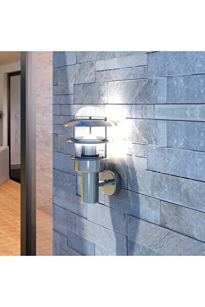 vidaxl Stainless steel wall lamp without motion sensor