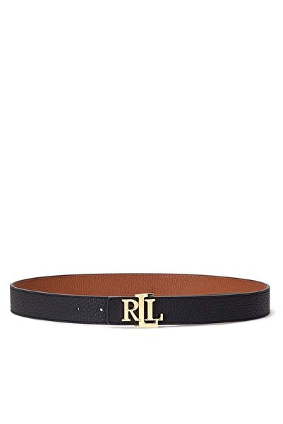 Ralph Lauren Γυναικεία Δερμάτινη Ζώνη Διπλής Όψεως Μαύρη/Καφέ 412912039001-BL...