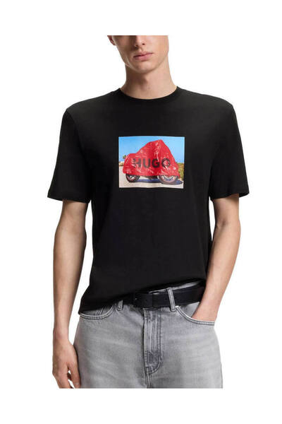 HUGO Ανδρικό Dostino T-shirt Μαύρο 50557674-001