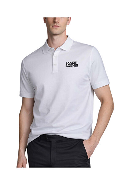 Karl Lagerfeld Ανδρικό Polo Λευκό 745780 500235-10