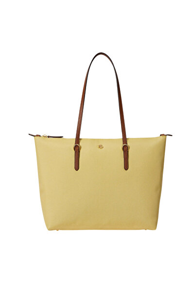 Ralph Lauren Γυναικεία Keaton Τσάντα Κίτρινη 431916737046-LEMON TAN