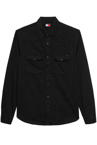 Tommy Hilfiger Ανδρικό Πουκάμισο Μαύρο Tommy Jeans DM0DM22432-1BZ
