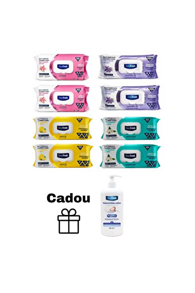 Deep Fresh Wet wipes for multi-surfaces with baking soda and vinegar 100 pcs ...