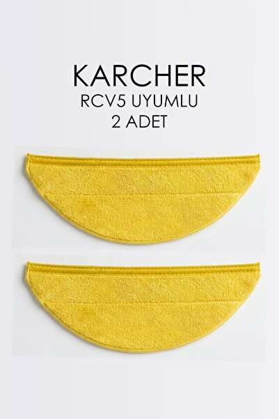 Kleen Karcher Rcv5 Robot Vacuum Cleaner Compatible Replacement Mop Cloth 2 Pi...