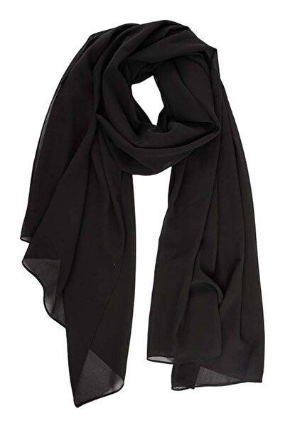 Aymix AMYAE Black Chiffon Scarf for Muslim Women | Elegant & Lightweight Hija...