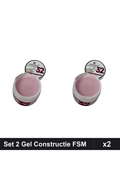 Makeup Set 2 Gel de Constructie UV LED FSM 15g, Builder Gel Unghii Profesional