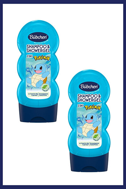 Bübchen Squirtle 2’si 1 Arada Çocuk Şampuanı ve Duş Jeli 230 ML 2 'li Set