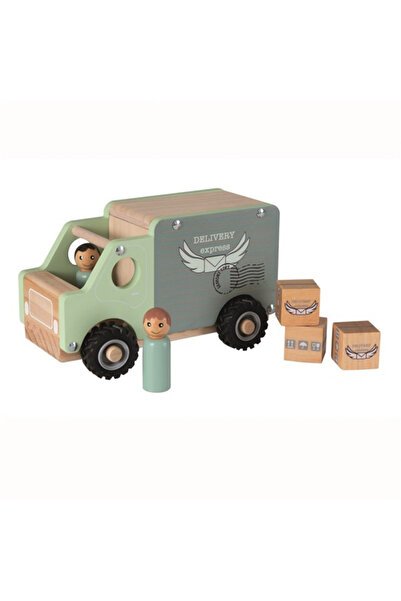 Egmont Toys Camion de marfă din lemn pentru transportul mărfurilor.