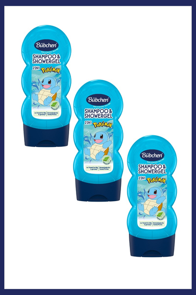 Bübchen Sports Fan 2 in 1 Children's Shampoo and Shower Gel 230 ml Set of 3