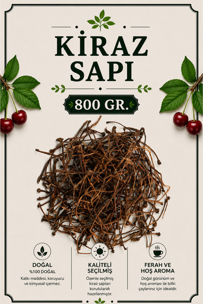 Bayguru Cherry Stalk 800Gr, Cherry Stalk Tea, Cherry Stalk, Cerasus Avium 800Gr