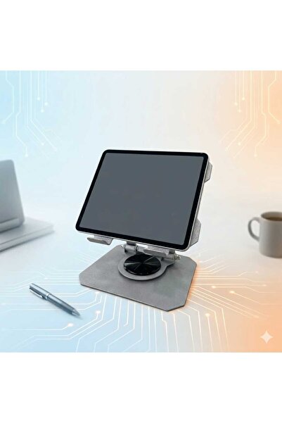uHeL 360 Derece Döner Metal Tablet ve Laptop Standı-Ergonomik Ayarlanabilir M...