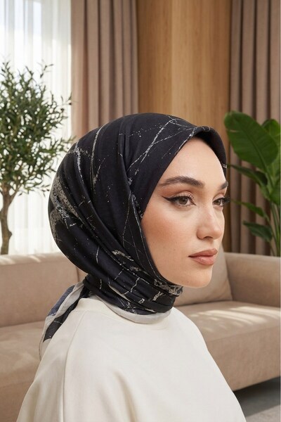 Big ModaEbrar Patterned Soft Scarf - 144