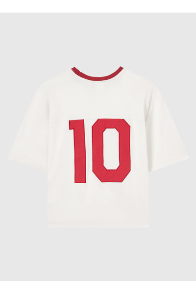 Champion 118620-YS084 SS Tee Bej Kadın T-Shirt