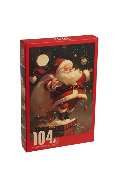 Zumzeria Christmas Puzzle with Santa Claus in the Chimney (104 pieces)
