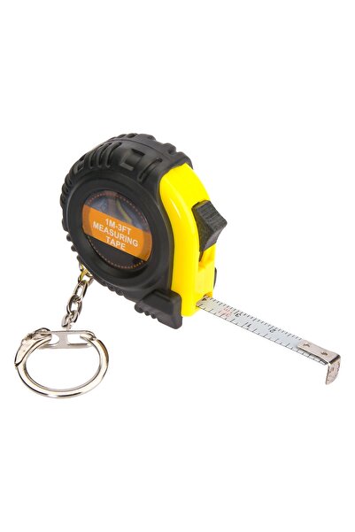 Zumzeria Black Yellow Tape Measure Keychain 4cm