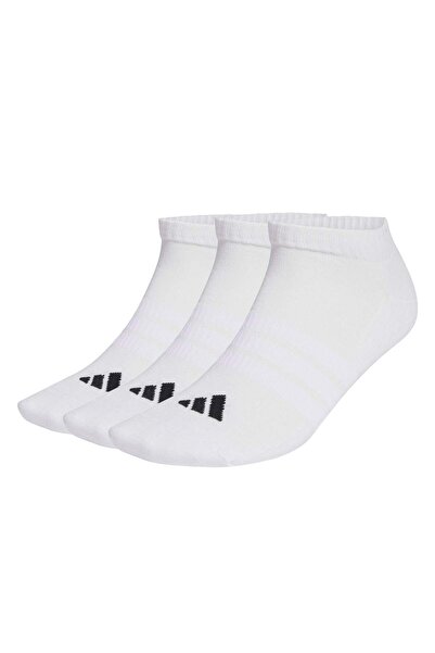 adidas Unisex White C Ess Low 3P Socks Jz0535