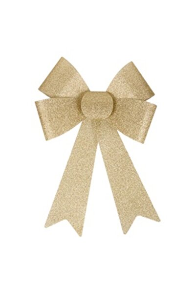 Zumzeria Fundiță decorativă aurie de Crăciun cu sclipici 32cm