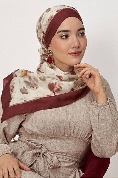 Alvina Flower-Patterned Viscose Shawl 8629