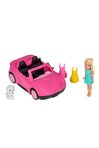 Zumzeria Set mini-păpușă și mașină cu accesorii