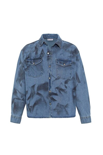 S13 Store Yıkamalı Oversize Denım Ceket