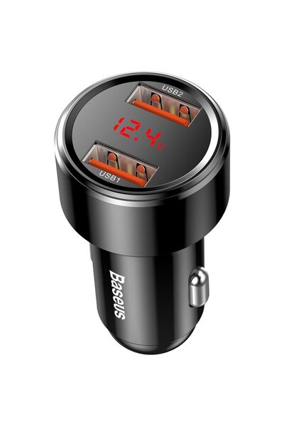 Baseus CCMLC20A-01 MagicSeries 45W Quick Charge Car Charger Black