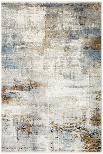 Cool Halı Palvina Gri Soyut Desenli Akrilik Viskon Modern Abstract Tasarım Lu...