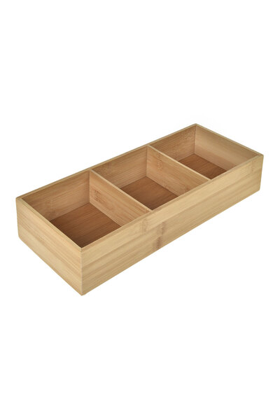 Zumzeria Cutie organizatoare din bambus cu 3 compartimente 38x7x15cm