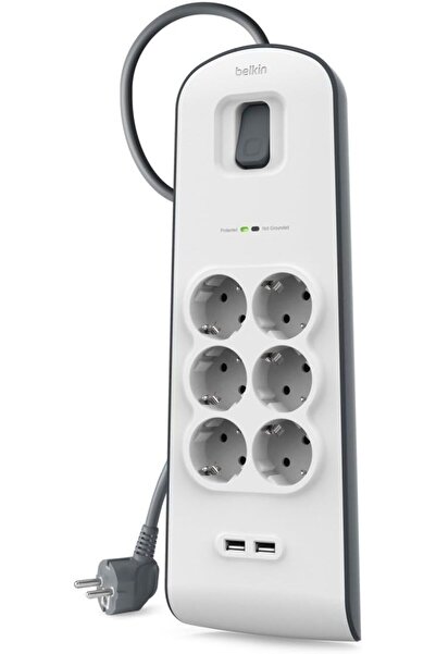 Belkin Surge Plus 6'lı çoklu priz