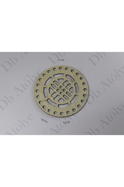Rattan Örgü Plakası Ø11 - Rattan Bardak Altlığı - Desenli Bambu Örgü Plakası