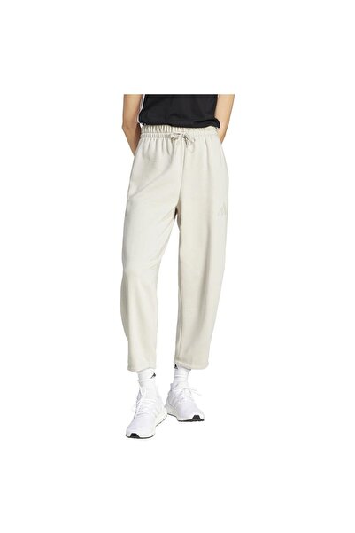 adidas Pantaloni de damă din fleece cu logo contemporan, model larg, mărimea M